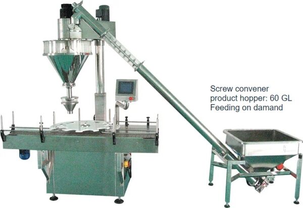 Designed to semi or automatically package free flowing food and chemical products, etc.