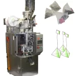 Designed to use Nylon, Bio Degradable & Fiber Filter Mesh for Pyramid & Square Tea Bag; Complete with PLC control & color touch screen; Ultrasonic sealing systems sealing bag with string & tag; Pneumatic system for easy maintenance; Fiber optic sensors and tag registration control; Self-diagnostic error display; Tool free changeover bag sizes.